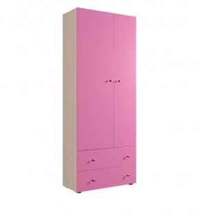 Шкаф ДМ 800 с 2-мя ящиками (розовый) в Асбесте - asbest.mebel-74.com | фото