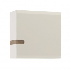 Шкаф навесной 1D/TYP 65, LINATE ,цвет белый/сонома трюфель в Асбесте - asbest.mebel-74.com | фото