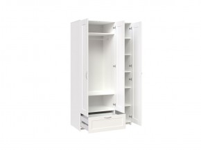 Шкаф СИРИУС трехдверный с одним выдвижным ящиком, цвет Белый в Асбесте - asbest.mebel-74.com | фото
