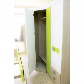 Шкаф угловой 700 Стиль № 3 (туя светлая/лайм) в Асбесте - asbest.mebel-74.com | фото
