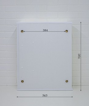 Шкаф-зеркало Радуга Белый 55 левый/правый АЙСБЕРГ (DA1138HZR) в Асбесте - asbest.mebel-74.com | фото