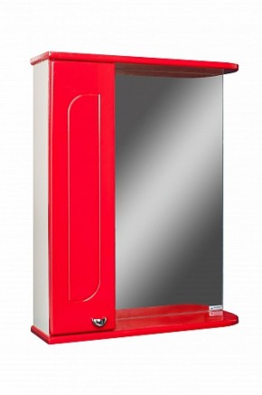 Шкаф-зеркало Радуга Красный 50 левый АЙСБЕРГ (DA1122HZR) в Асбесте - asbest.mebel-74.com | фото