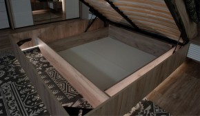 Спальня Джулия Кровать 160 МИ с подъемным механизмом Дуб крафт серый в Асбесте - asbest.mebel-74.com | фото