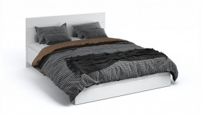 Спальня Йорк Кровать 160 с подъемным механизмом Белый жемчуг/Белый глянец в Асбесте - asbest.mebel-74.com | фото