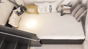 Стандарт Кровать 0900, цвет венге, ШхГхВ 93,5х203,5х70 см., сп.м. 900х2000 мм., без матраса, основание есть в Асбесте - asbest.mebel-74.com | фото
