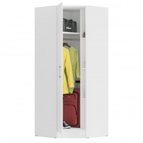 Стандарт Шкаф угловой, цвет белый, ШхГхВ 81,2х81,2х200 см., универсальная дверь, боковина для соединения со шкафами глубиной 52 см. в Асбесте - asbest.mebel-74.com | фото