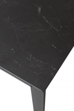 Стол CORNER 120 MATT BLACK MARBLE SOLID CERAMIC / BLACK, ®DISAUR в Асбесте - asbest.mebel-74.com | фото