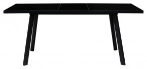 Стол ФИН 120 Черный, стекло/ Черный каркас М-City в Асбесте - asbest.mebel-74.com | фото