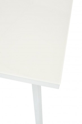 Стол ФИН 120 Латте, стекло/ Белый каркас М-City в Асбесте - asbest.mebel-74.com | фото
