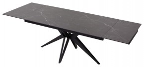 Стол FORIO 160 MATT BLACK MARBLE SOLID CERAMIC / BLACK, ®DISAUR в Асбесте - asbest.mebel-74.com | фото