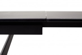 Стол RIETI 200 NERO KL-116 Черный мрамор матовый, итальянская керамика/ черный каркас, ®DISAUR в Асбесте - asbest.mebel-74.com | фото