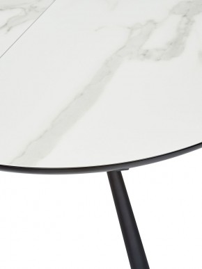 Стол VOLAND BIANCO TL-45 испанская керамика/ BLACK "белый мрамор" М-City в Асбесте - asbest.mebel-74.com | фото