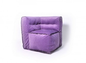 Угловое модульное бескаркасное кресло Комфорт (Фиолет велюр) в Асбесте - asbest.mebel-74.com | фото
