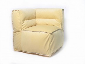 Угловое модульное бескаркасное кресло Комфорт (Желтый велюр) в Асбесте - asbest.mebel-74.com | фото