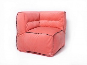 Угловое модульное бескаркасное кресло Комфорт (Персик велюр) в Асбесте - asbest.mebel-74.com | фото