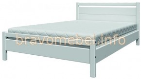 ВЕРОНИКА-1 Кровать из массива 900 (Белый Античный) в Асбесте - asbest.mebel-74.com | фото