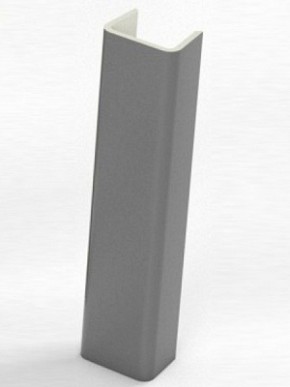 Торцевая заглушка  для цоколя h100 мм (Алюминий, Белый, Черный, Сонома) в Асбесте - asbest.mebel-74.com | фото