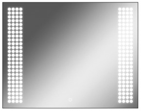 Зеркало Cosmo 90 black с подсветкой Sansa (SC1051Z) в Асбесте - asbest.mebel-74.com | фото