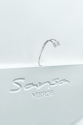 Зеркало Gia 75 white с подсветкой Sansa (SGa1044Z) в Асбесте - asbest.mebel-74.com | фото
